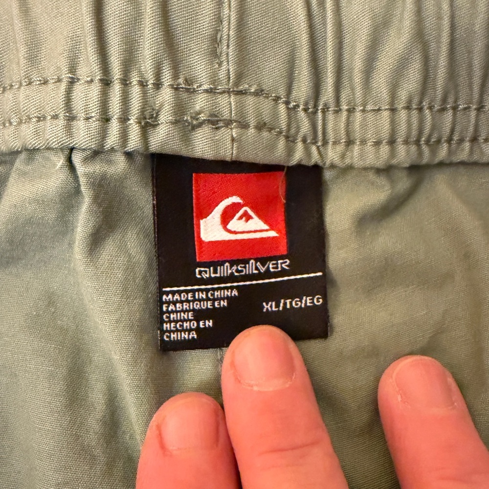 Quiksilver Men’s Drawstring Pants Green XL Casual Lounge Beach - Picture 4 of 8